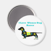 Dackel-Hundeschränke Magnet (Vorderseite/Rückseite)