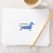 Dackel Hundeschrift Adressaufkleber (Insitu)