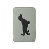 Dackel-HundeSilhouette-Bad-Matte Badematte (Vorderseite Vertikal)