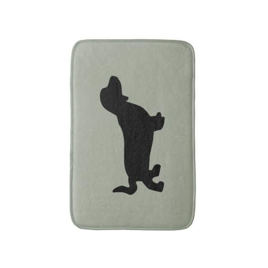 Dackel-HundeSilhouette-Bad-Matte Badematte (Vorderseite Vertikal)