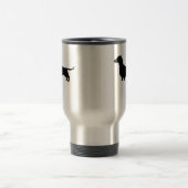 Dackel-HundeSilhouette Reisebecher (Mittel)