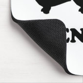 DACKEL-HUNDET-Shirts - "ich habe zwei weiners " Mousepad (Ecke)