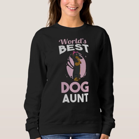 Dackel Hundetante Sweatshirt (Vorderseite)