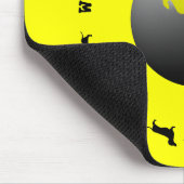 Dackel-Hundeweltgraphik Mousepad (Ecke)