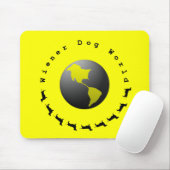Dackel-Hundeweltgraphik Mousepad (Mit Mouse)