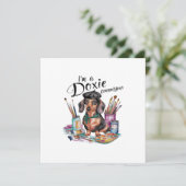 Dackel Ich bin Dackel Connoisseur Einladung (Stehend Vorderseite)