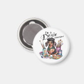 Dackel Ich bin Dackel Connoisseur Magnet (Vorderseite/Rückseite)