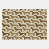 Dackel-Illustration nahtlos Geschenkpapier Set (Vorderseite 2)