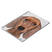 Dackel Illustration Schlicht Notizblock (Linke Seite)