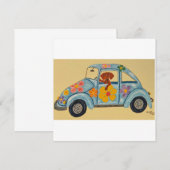 Dackel im Hippie-Auto (Vorne/Hinten)