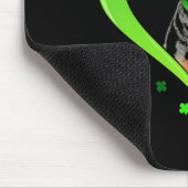 Dackel im Kleeblatt Mousepad (Ecke)