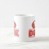 DACKEL-in-Circle-gestört Kaffeetasse (Mittel)