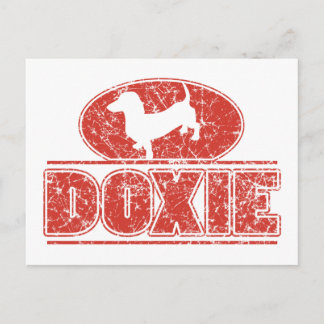 DACKEL-in-Circle-gestört Postkarte
