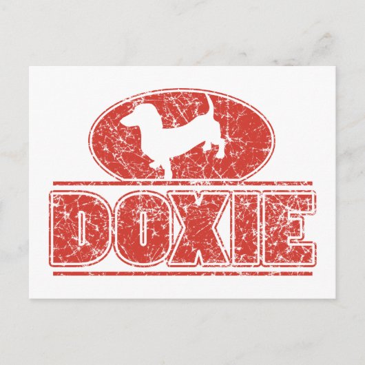 DACKEL-in-Circle-gestört Postkarte (Vorderseite)