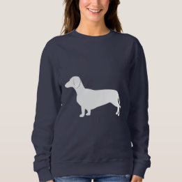 Dackel in der Silhouette Sweatshirt