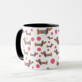 Dackel in der Tasse im Süßwasser (Vorderseite Links)