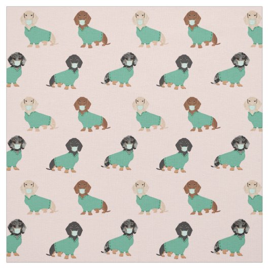 Dackel in hellrot stoff (Muster)