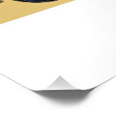 Dackel in Hippie-Auto Poster (Ecke)