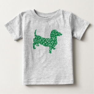 Dackel in Kleeblättern Baby T-shirt