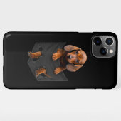 Dackel in meiner Pocket Dackel Weiner Dog Geschenk iPhone Hülle (Rückseite (Horizontal))