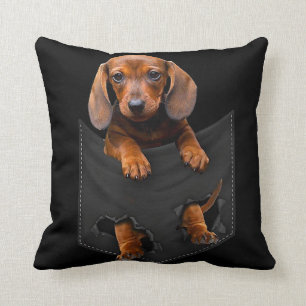 Dackel in meiner Pocket-Dackel Weiner Dog Geschenk Kissen