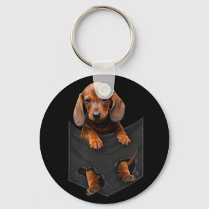 Dackel in meiner Pocket Dackel Weiner Dog Geschenk Schlüsselanhänger