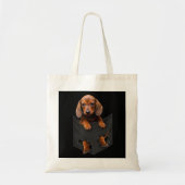 Dackel in meiner Pocket Dackel Weiner Dog Geschenk Tragetasche (Vorne)