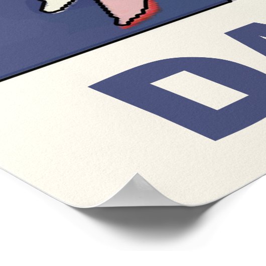 Dackel in Regenplakat Poster (Ecke)