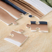 Dackel in Wasserfarben Kunst Puzzle (Seite)