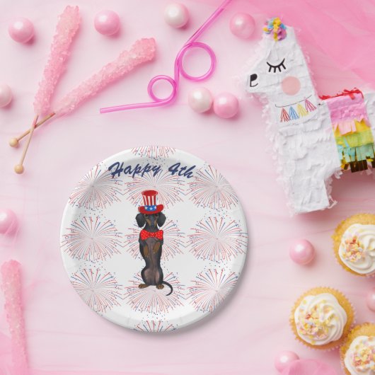 Dackel Independence Day Party Teller (Party)