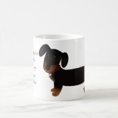 Dackel-Inhaber-Spaß Kaffeetasse (Mittel)