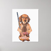 Dackel ist besser mit einem Weiner-Xmas-Poster Leinwanddruck (Vorderseite)