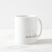 Dackel ist Heartbeat Coole Minimale Dog-Liebe Kaffeetasse (VorderseiteRechts)