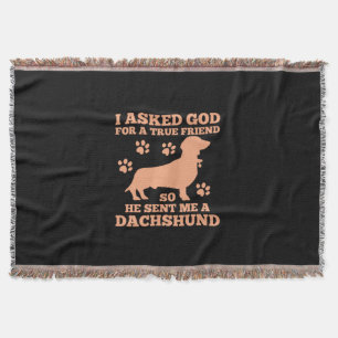 Dackel ist mein wahrer Freund Decke