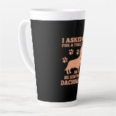 Dackel ist mein wahrer Freund Milchtasse (Linke Ecke)