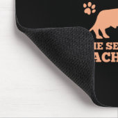 Dackel ist mein wahrer Freund Mousepad (Ecke)