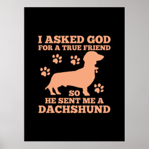 Dackel ist mein wahrer Freund Poster