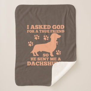 Dackel ist mein wahrer Freund Sherpadecke