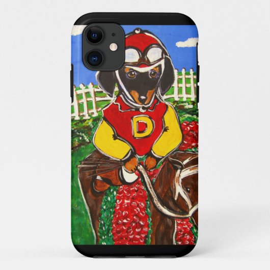 DACKEL JOCKEY Case-Mate iPhone HÜLLE (Rückseite)