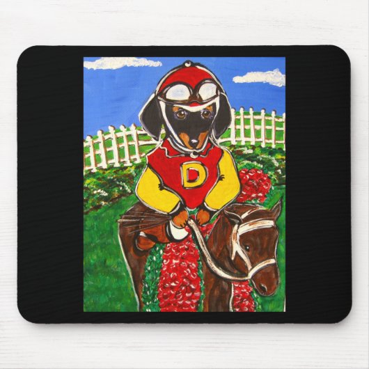 DACKEL JOCKEY MOUSEPAD (Vorne)