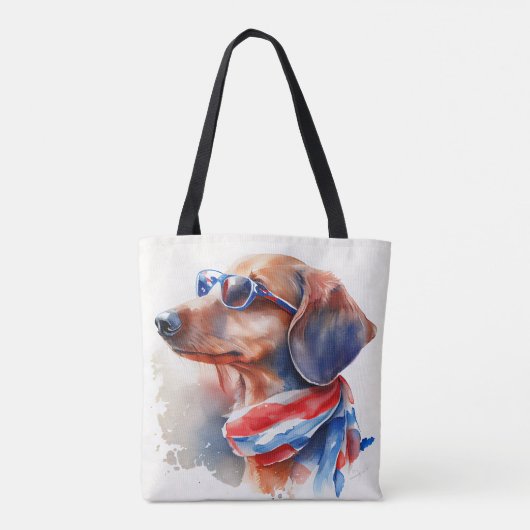 DACKEL JULI 4. TOTE BAG TASCHE (Rückseite)