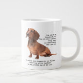 Dackel Jumbo Tasse (Rechts)