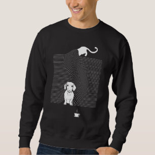 Dackel Kaffee Niedliche Hunde Liebe zum Kaffee tri Sweatshirt