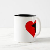 Dackel Kaffee Tasse (VorderseiteRechts)