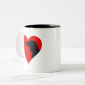 Dackel Kaffee Tasse (Vorderseite Links)