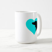 Dackel Kaffee Tasse (VorderseiteRechts)