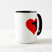 Dackel Kaffee Tasse (VorderseiteRechts)