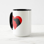 Dackel Kaffee Tasse (Vorderseite Links)