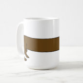 Dackel Kaffee Tasse (Vorderseite Links)