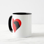 Dackel Kaffee Tasse (Vorderseite Links)